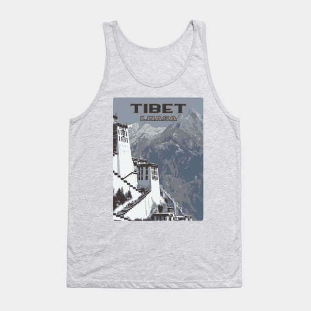 Lhasa, Tibet Tank Top by Nicomaja